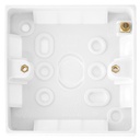 Pattress 1g 19mm Sq Wh (Special)