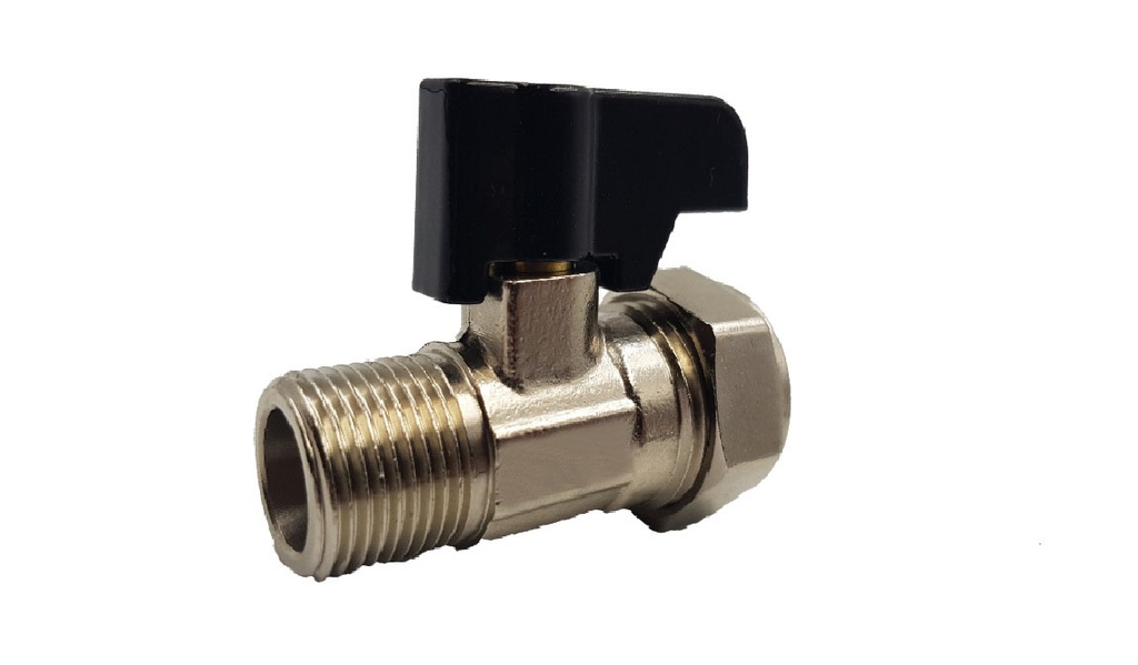 Isolation Valve 15x3/8"Mi + Handle