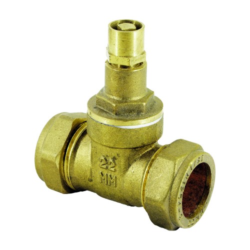 Gate Valve 22mm Comp LockS