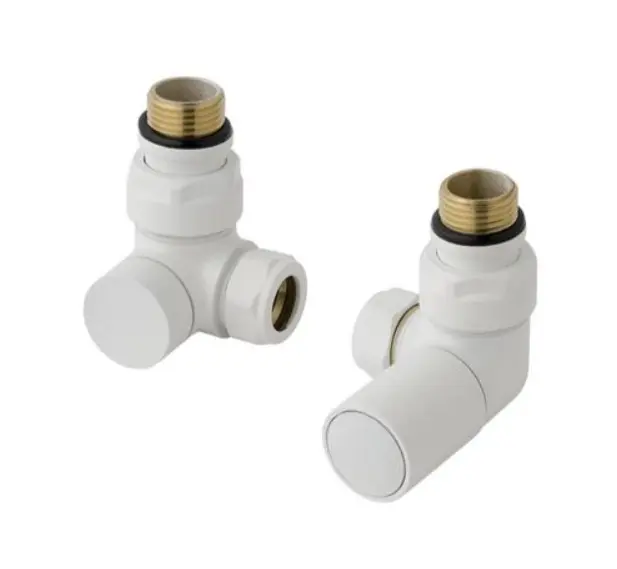 [11BRC.413017] Rad Valve Corner Pair Wh Matt 