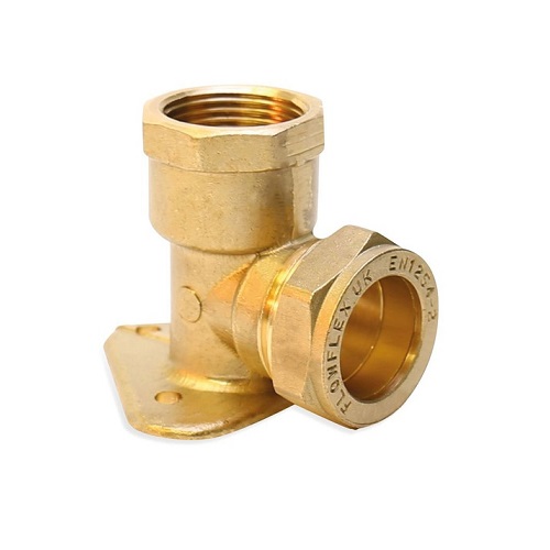 [11CB15NP] Compression 15 x 1/2" Wallplate Elbow 