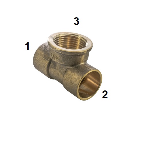 Endfeed T 22 22 x1/2"Fi Centre╥