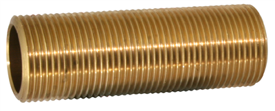 Brass Nipple 3/4" Long Threaded 3"