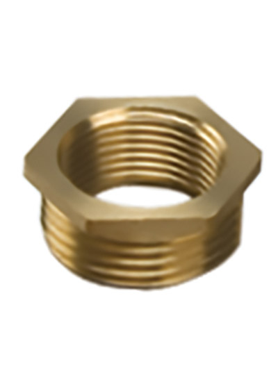 Brass Hex Bush 1 1/4" x 1"