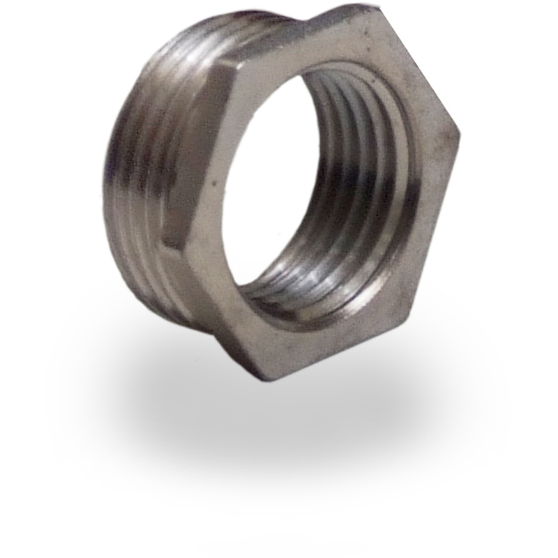 Chrome Hex Bush 3/4" x 1/2"
