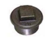 Black iron Flanged Plug 1/4"