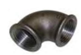 Black iron Bend F x F 1/2"