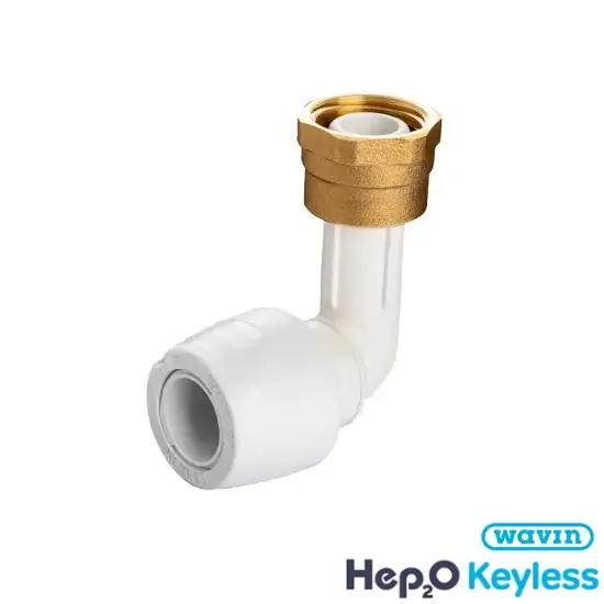 Hep2o 15 x 1/2"Tap connBent KeyLess