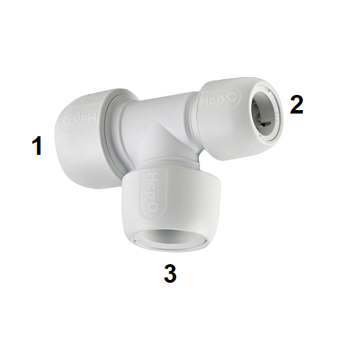 Hep2O 28 x 22 x 28 End Tee