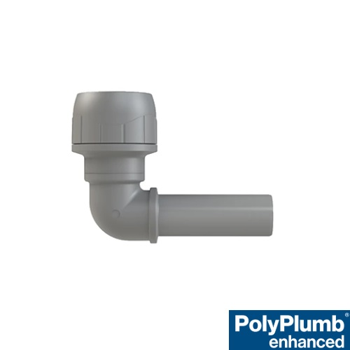 [11PP15BA] PolyPlumb 15mm Spigot Elbow 90°