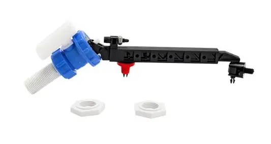 Delchem Float Valve PVC Adj Side-Entry 1/2"