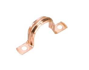 Saddle Pipe Clip Copper 15mm