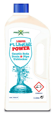 Plunge power Drain Unblocker 1L (Caustic soda)