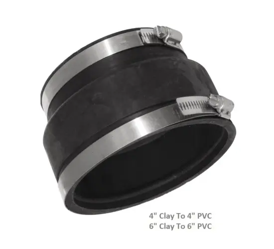 [12Fx76] Fernco Coup 6Clay x160pvc EPDM Fern - PQ190-162