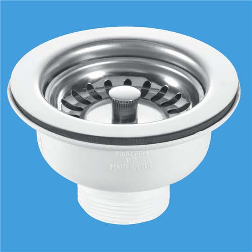 Sink Basket Strainer Waste NoOvFlow🅼ᶜBwstss