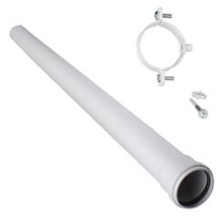 [174VLPX1A] Vaillant Plume Ext 1m WH 10039352