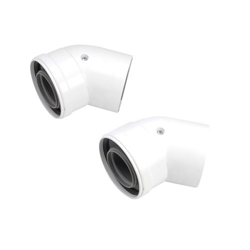 Worcester Flue 100 Bend 45' Pair 7716191085