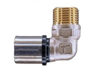 AL.U-Press 20x1/2'' Male Iron Elbow TT