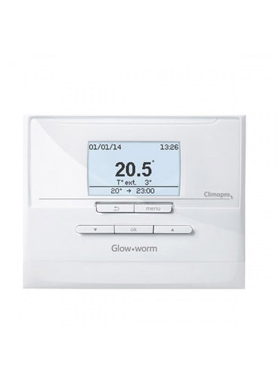 🕐+©° Glowworm 2CH ProgStat Climapro1 Wired 20118077