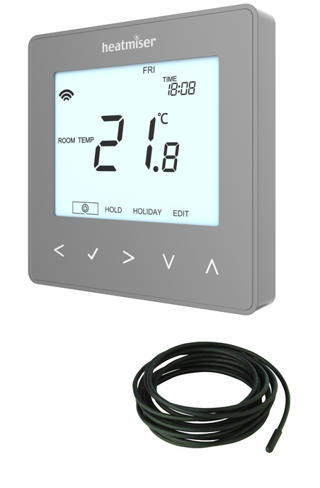 🕐+©° Electric Prog RoomStat Neo Silver - 70107