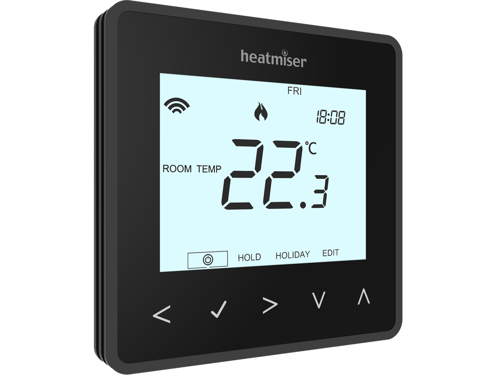 🕐+©° RF Prog RoomStat Neo Air Black -  70131