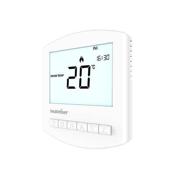 🕐+©° Prog RoomStat Slimline WH - 90016