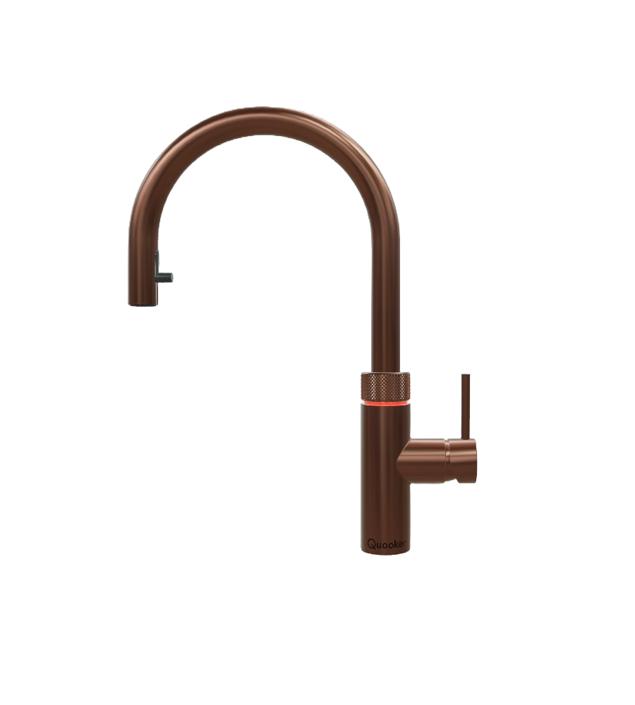 [34Q3.FLEX3.RC] Quooker Tap *3In1* Rose Copper FLEX PullOut - TAP ONLY