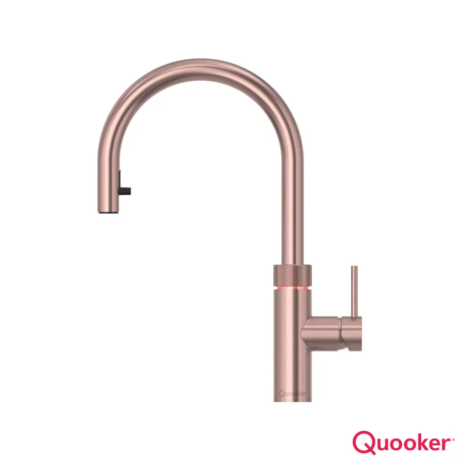 [34Q3.FLEX3.RC] Quooker Tap *3In1* Rose Copper FLEX PullOut - TAP ONLY