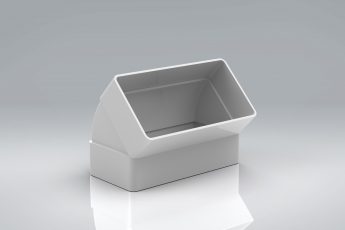 Duct1 110x54 Bend 45°Vertical