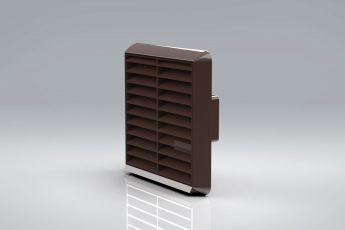 Duct1 110x54 Louvred Fix Grille Brown