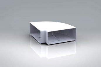 Duct3 220x90 Bend 90' Horizontal