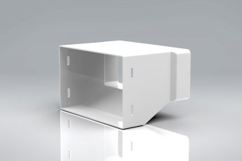 Duct3 220x90 Double Airbrick Adaptor