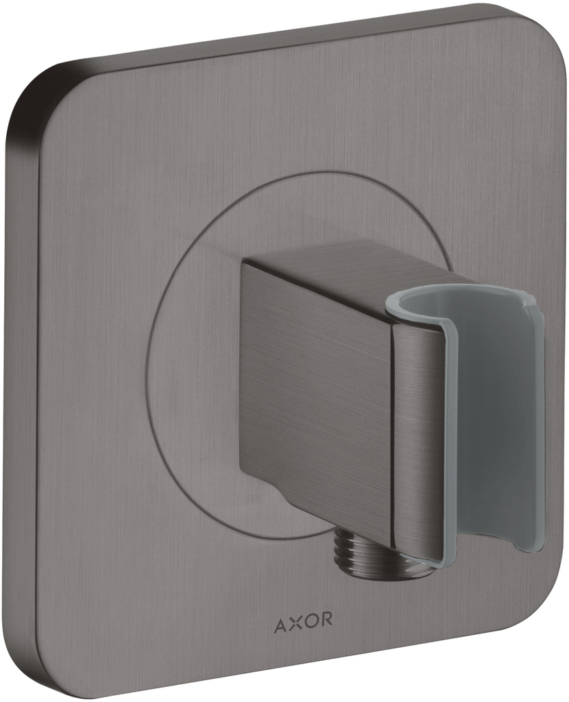 CitterioE Shower Holder Porter Unit Soft Brushed Black Chrome