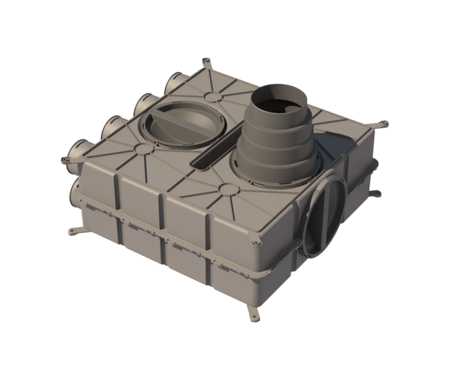[21DMVHR.8M] Duct Manifold 8 port 75mm