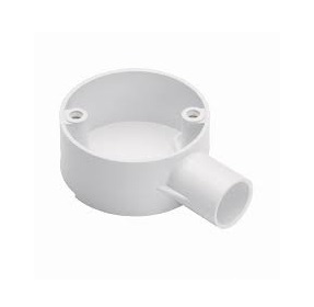 [22RW20X1] Conduit Box 1w 20mm Wh 