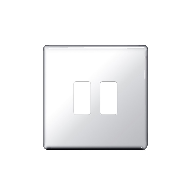 Bg Scr.Less Grid Plate 2g Chrome RFPC2