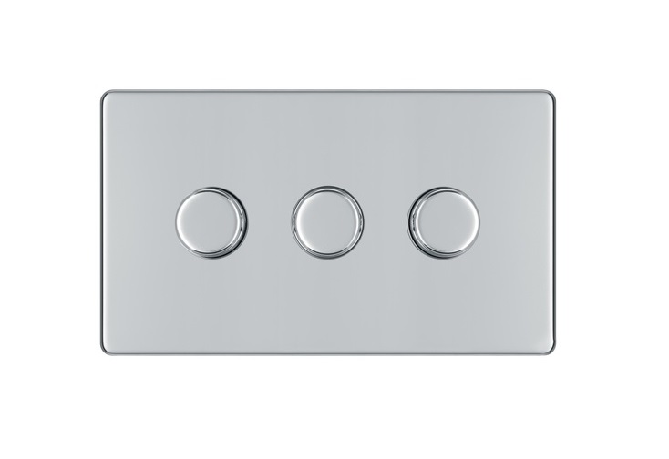 Bg Scr.Less Dimmer 3g LED 50w PChrome FPC83