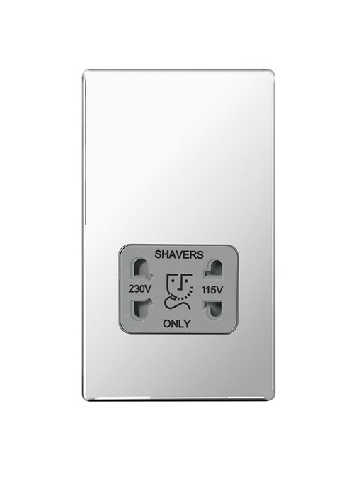 [25BCPc.3SHG] Bg Scr.Less Shaver Skt PChrGrey FPC20G-01