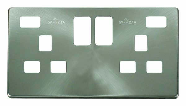 2g Skt+USB ModuCover SatinBru SCP480BS