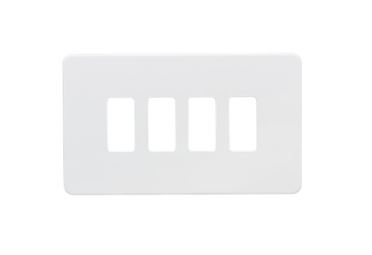 [25MLCMa.Gp14] ML ScrLess Whi.Matt FacePlate 1raw 4g GDSF004MW