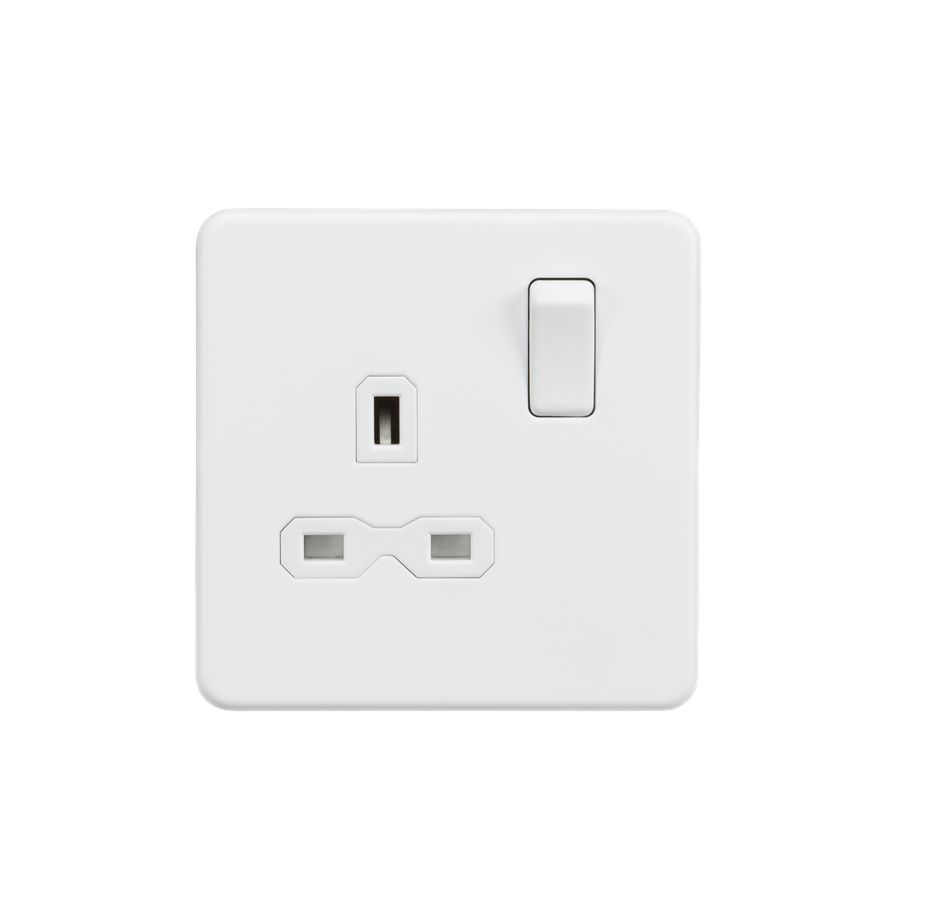 [25MLCMa.31] ML ScrLess Whi.Matt Sing Socket SFR7000MW