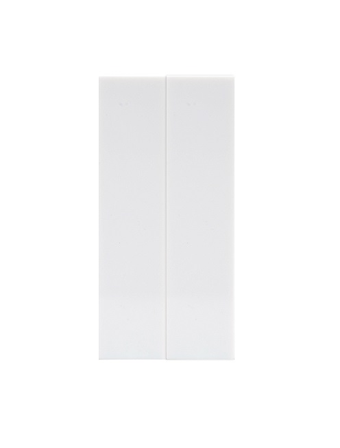 Euro Module Blank Half Pair White