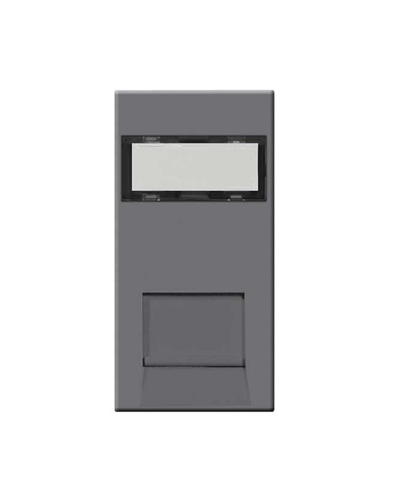 Euro Module Cat6 RJ45 Grey EMRJ45C6G-01