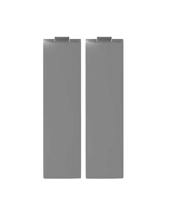 Euro Module Blank Half Pair Grey