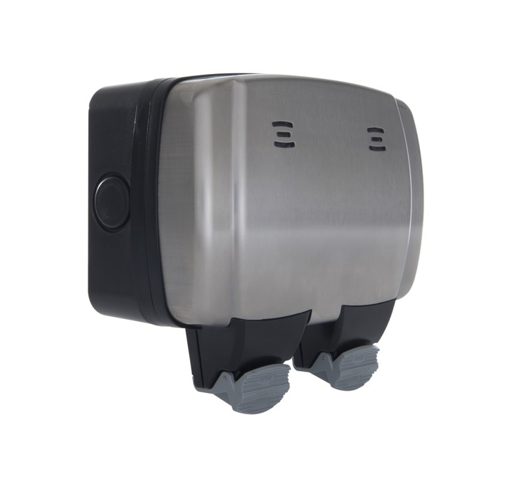 Socket 2g IP66 Ssteel Bg WPL22