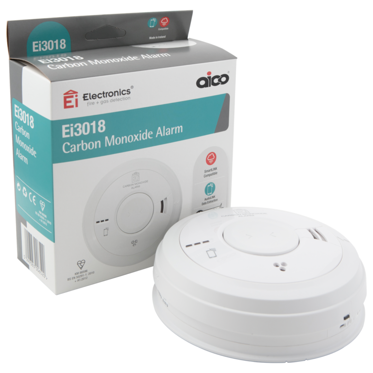 CO Detector Mains InterLink 10yr B/Backup Aico EI3018