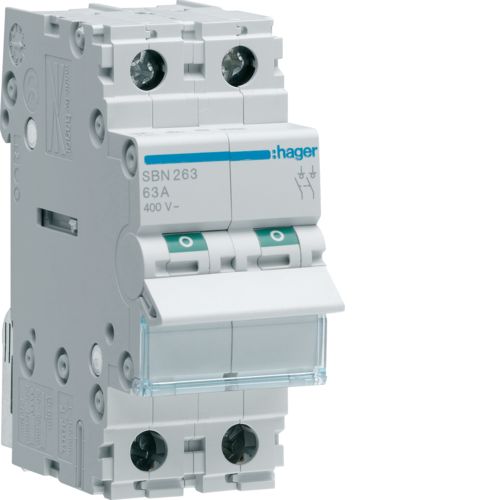 Hager 2P main sw 63a SBN263 (Special)