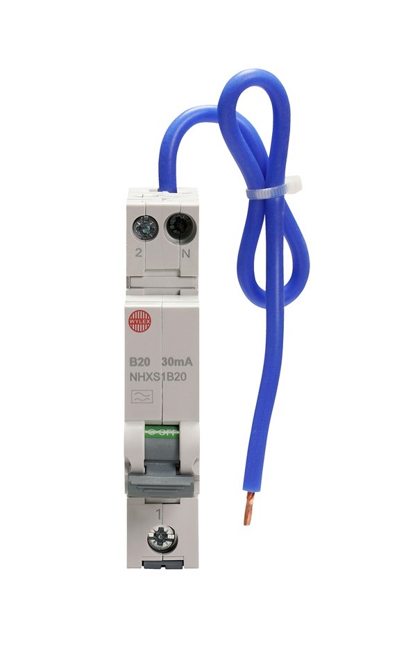 Wylex RCBO 20a B curve 6ka◍NHXS1B20