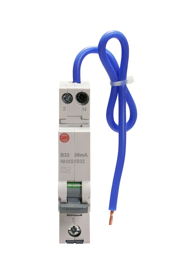 Wylex RCBO 32a B curve 6ka◍NHXS1B32