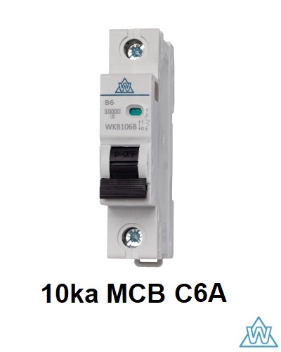[273BS06C⨈] Wced 1Pole MCB 6a C-curv 10Ka⨈